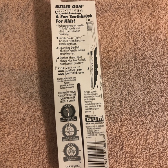Vintage 1980’s Butler Gum Garfield & Odie Kids Toothbrushes Soft #218 NIP - Picture 6 of 7